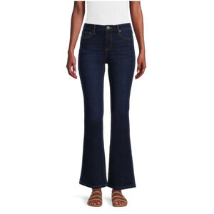 No Boundaries Juniors Size 17 Mid Rise Bootcut Jeans Dark Wash